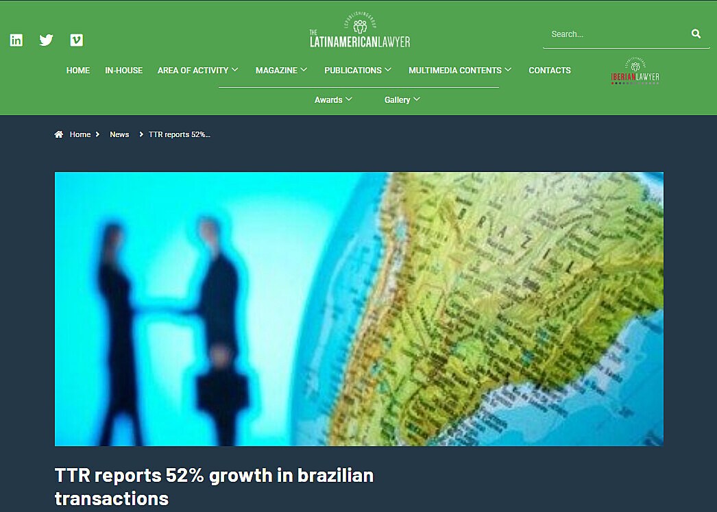 TTR reports 52% growth in brazilian transactions